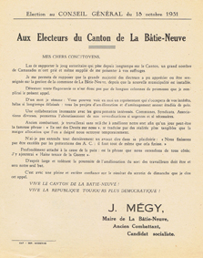 Proclamations électorales