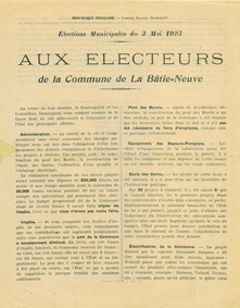 Proclamations électorales