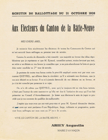 Proclamations électorales